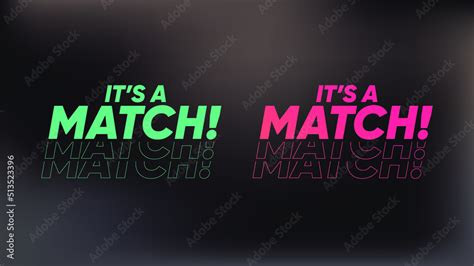 its a match tinder font